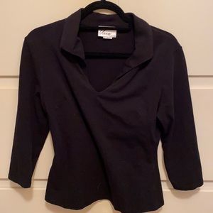 EUC Black Vixen by Micheline Pitt top size L